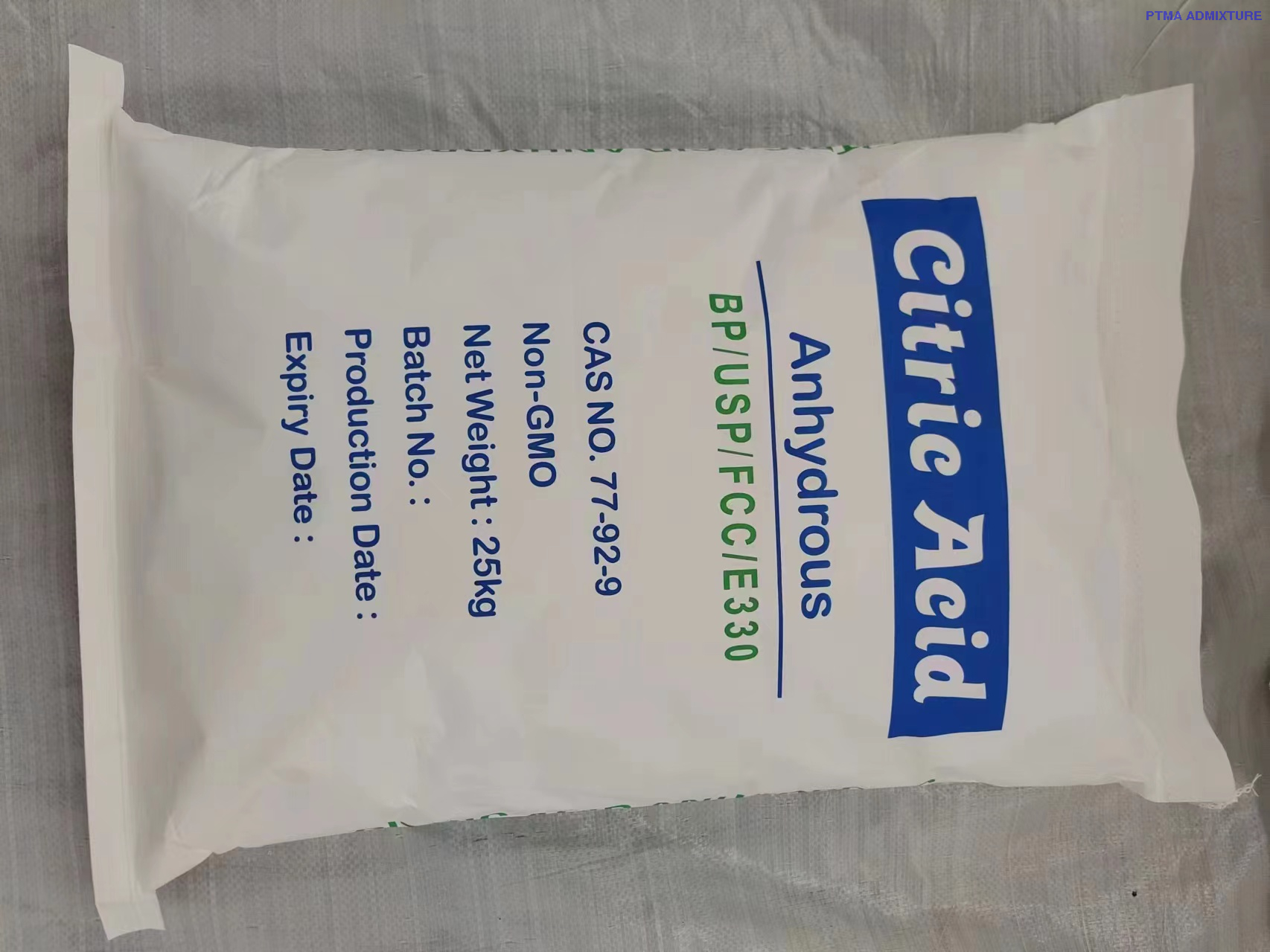 Citric Acid Anhydrous Bulk Supplier in China Manufacturer